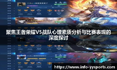 聚焦王者荣耀V5战队心理素质分析与比赛表现的深度探讨